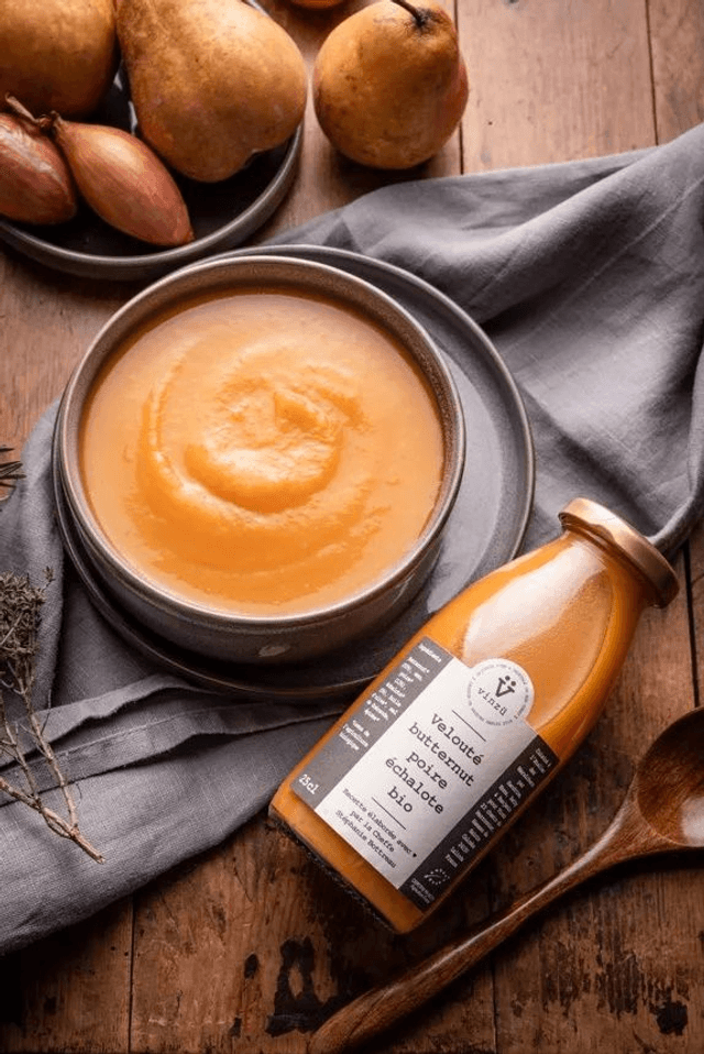 Velouté de butternut poire & échalote bio